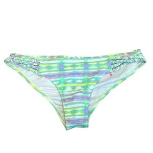 VICTORIA’S Secret neon yellow blue green purple hipster bikini bottoms Sz M NWOT